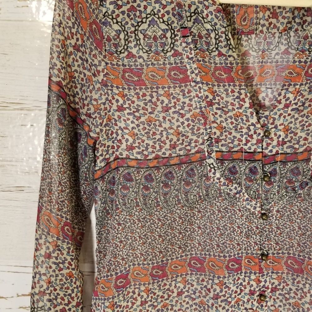 Converse full button down blouse - Picture 5 of 8